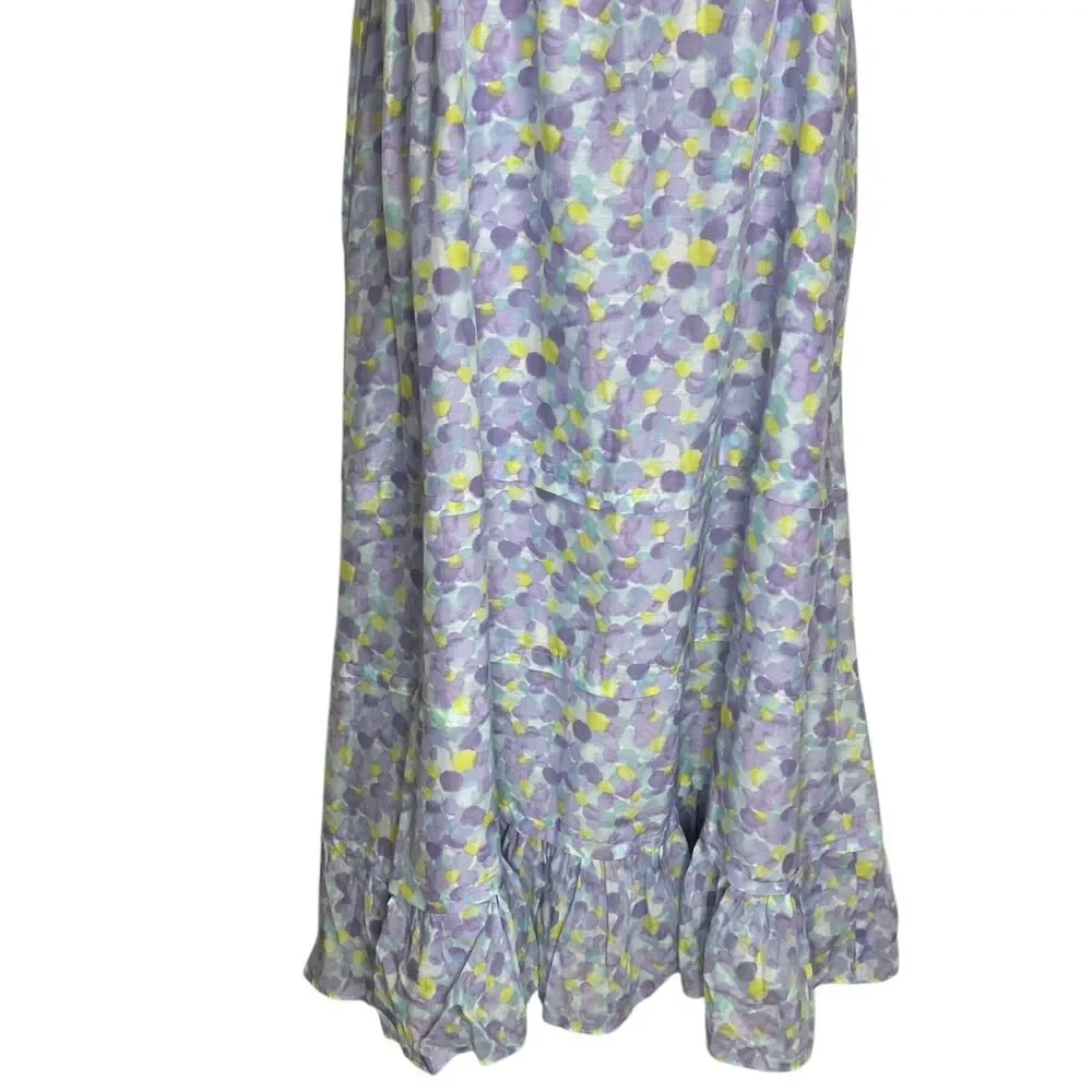 GAP Kids Dress Girls XXL (14-16) Silk Cotton Tiered Ruffle Sleeveless Lined NWT